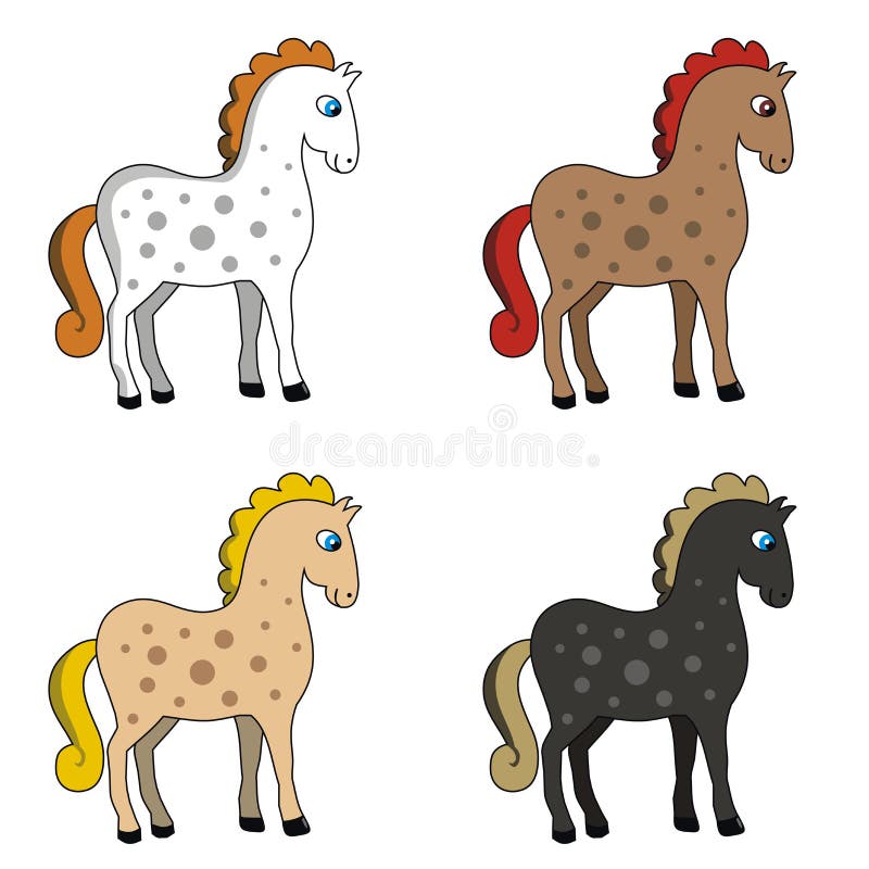 Chevaux illustration de vecteur Chevaux illustration de vecteur