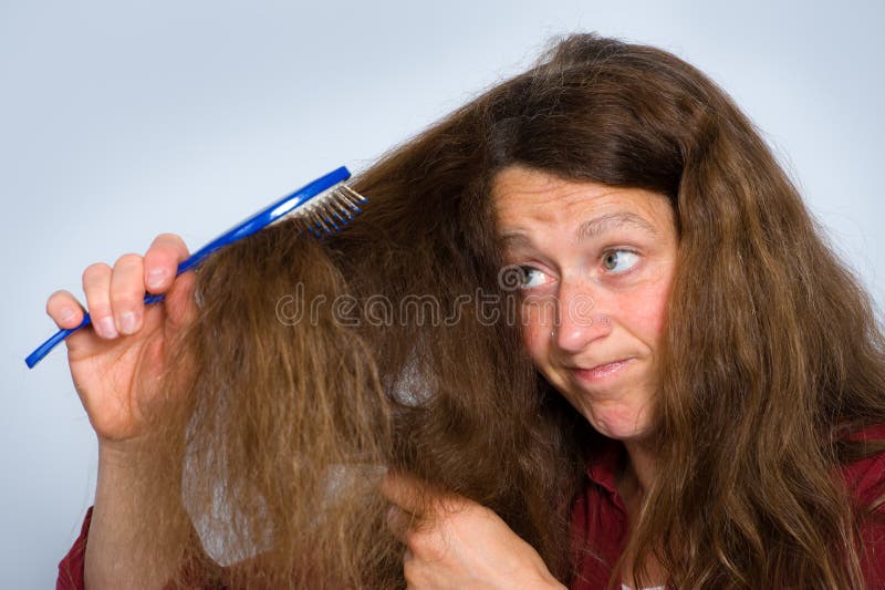 Cheveux en désordre photo stock Cheveux en désordre photo stock