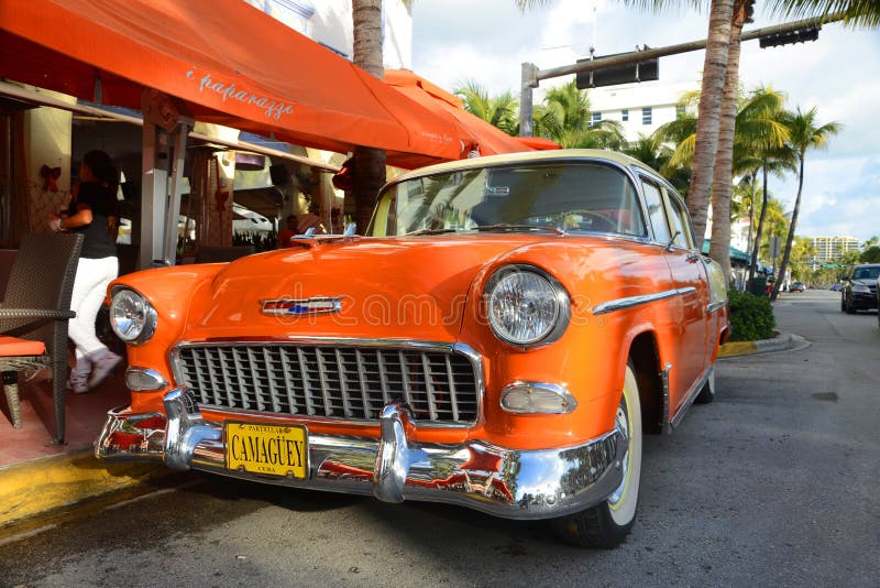 Chevrolet-Bel Air 1955 im Miami Beach