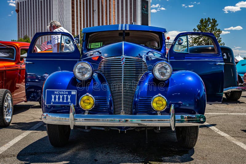 Reno, NV - August 4, 2021: 1939 Chevrolet Business Coupe at a local car show