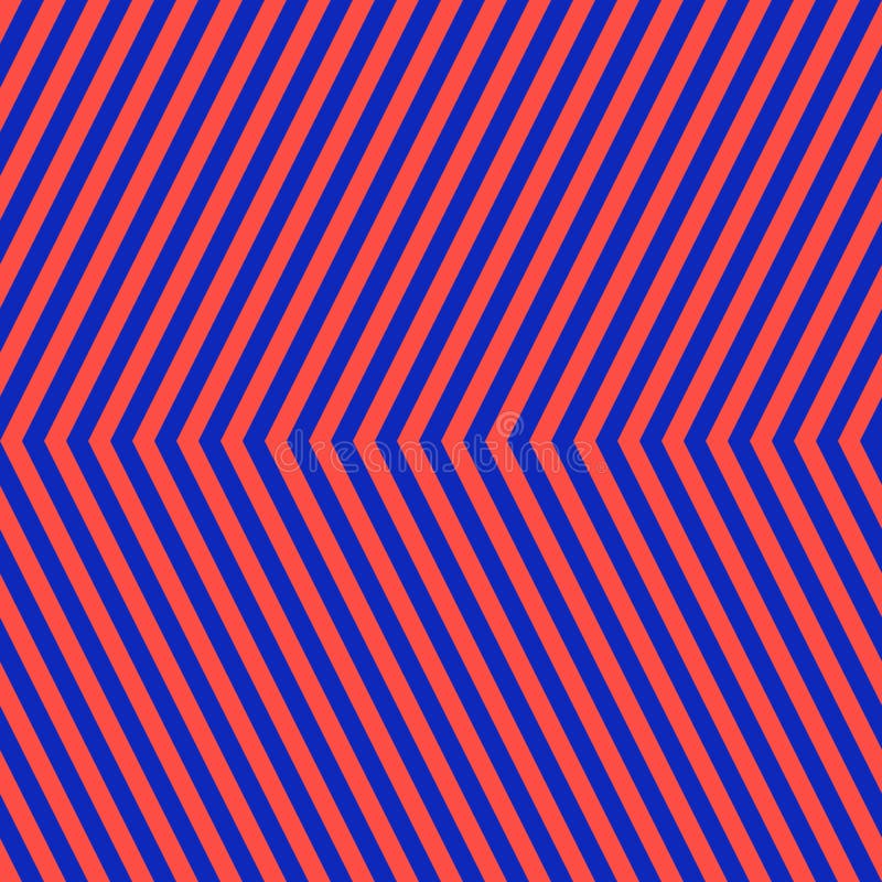 Chevron seamless pattern. Vector texture with neon red and blue zigzag lines royalty free illustration
