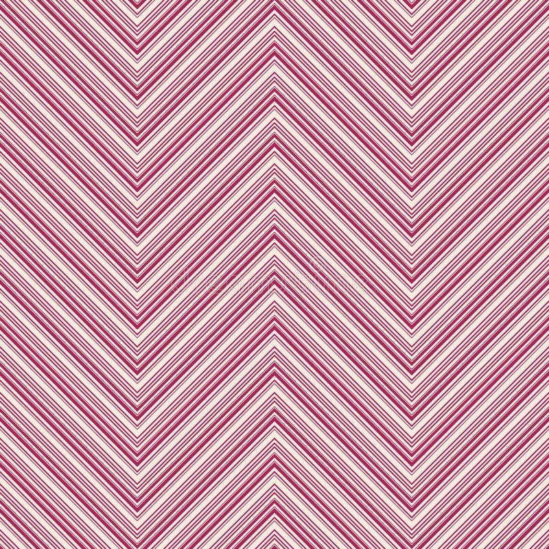 Chevron seamless pattern. Vector texture with thin zigzag lines, stripes stock illustration