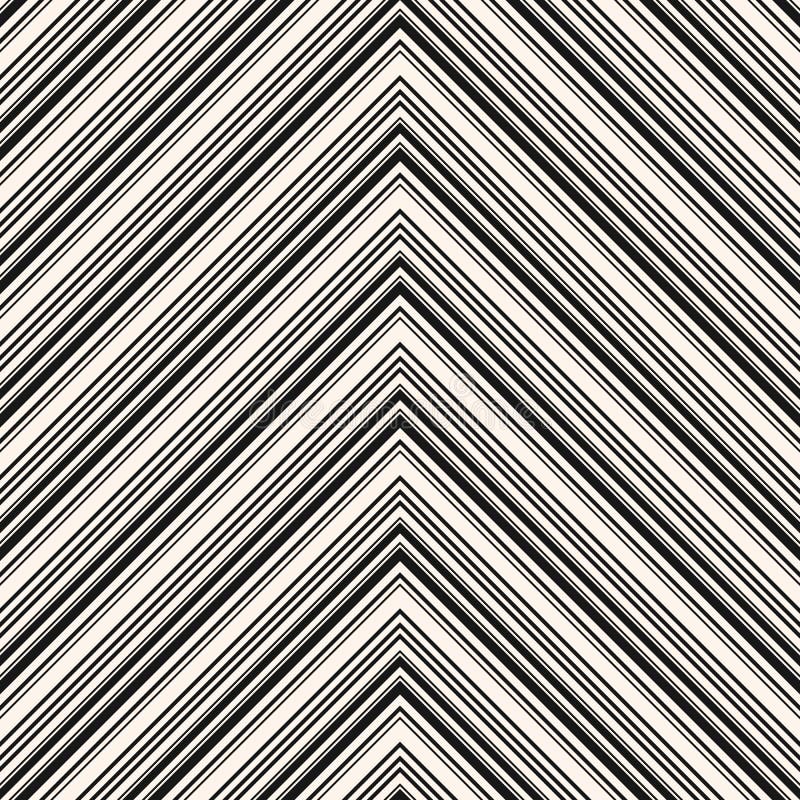 Chevron seamless pattern. Vector texture with thin zigzag lines, stripes stock illustration