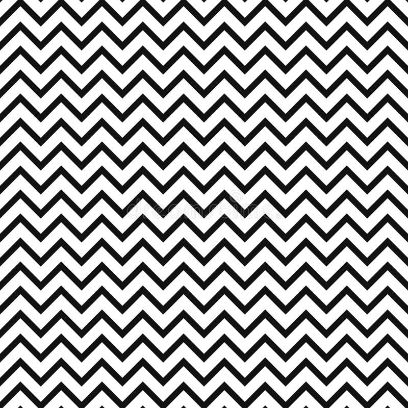 Chevron Zigzag  Black  And White  Seamless Pattern Stock 