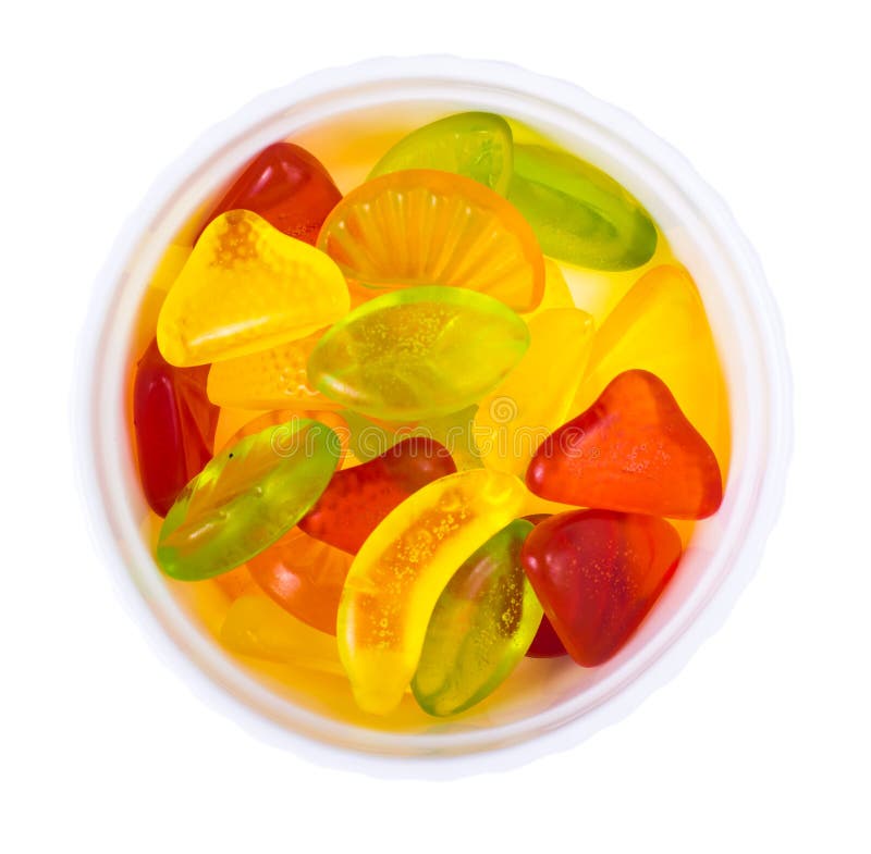 Chewing Fruit Colored Fruit Jelly Stock Photo - Image of fruity ...