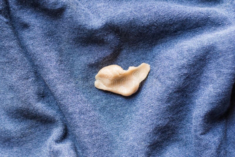 Chewing Gum Sticky on Clothes. Stock Photo Image of dirty, hand