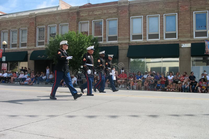 Cheyenne, Wyoming, USA - July 26-27, 2010: Parade in downtown Cheye stock images Cheyenne, Wyoming, USA - July 26-27, 2010: Parade in downtown Cheye stock images