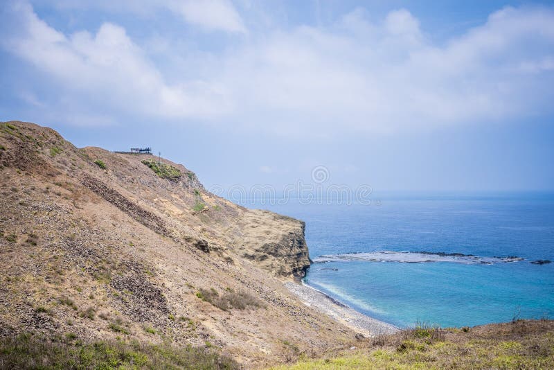 Chi--meiinsel ist küstennahe Inseln von Taiwan in Penghu Es gibt ein Landschaft ` wenig Taiwan-` lizenzfreie stockfotos Chi--meiinsel ist küstennahe Inseln von Taiwan in Penghu Es gibt ein Landschaft ` wenig Taiwan-` lizenzfreie stockfotos