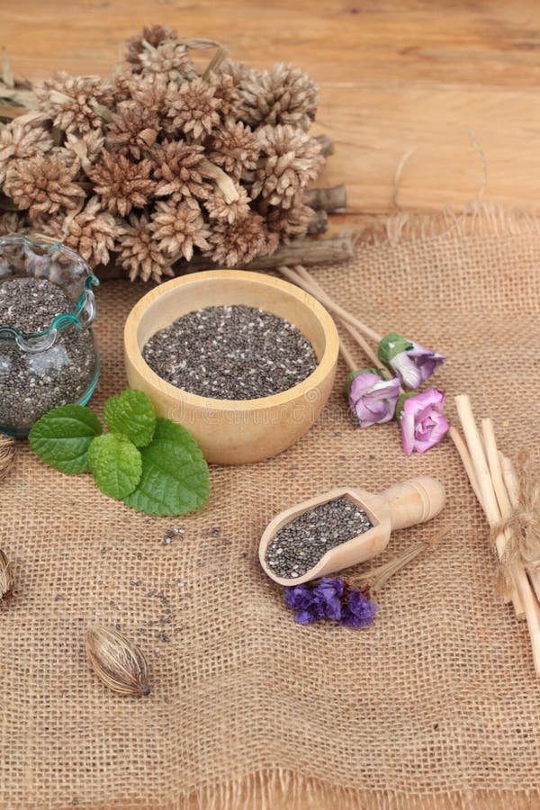 Chia Seeds Dry for a Healthy Diet. Stock Photo Image of nutrient