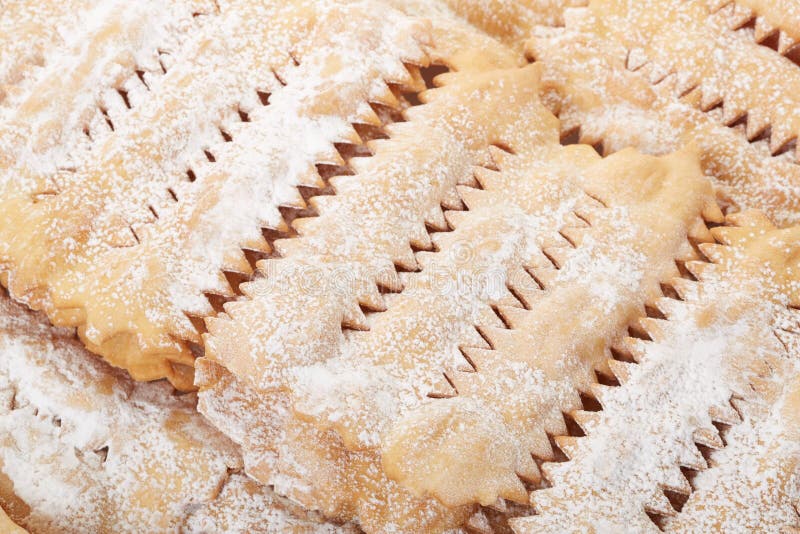 Chiacchiere, fond italien de pâtisserie photo libre de droits Chiacchiere, fond italien de pâtisserie photo libre de droits