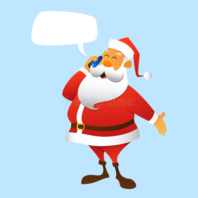 Chiamate del Babbo Natale illustrazione di stock Chiamate del Babbo Natale illustrazione di stock