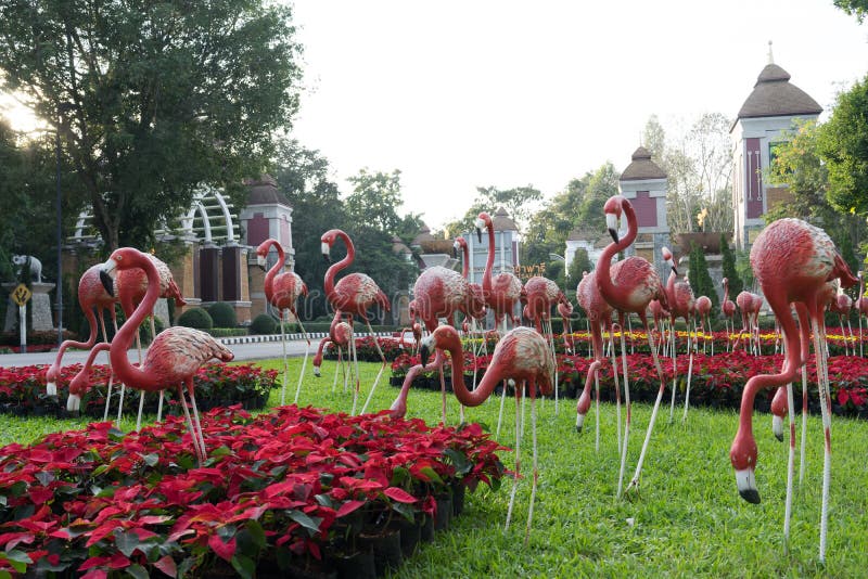 CHIANGMAI, THAILAND, 07 DECEMBER 2016, CHIANG MAI NIGHT SAFARI: zoo with many wildlife animals in natural habitat, One of the main attractions of northern Thailand popular among tourists