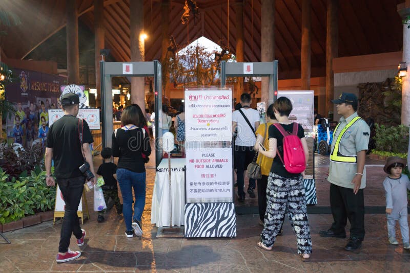 CHIANGMAI, THAILAND, 07 DECEMBER 2016, CHIANG MAI NIGHT SAFARI: zoo with many wildlife animals in natural habitat, One of the main attractions of northern Thailand popular among tourists