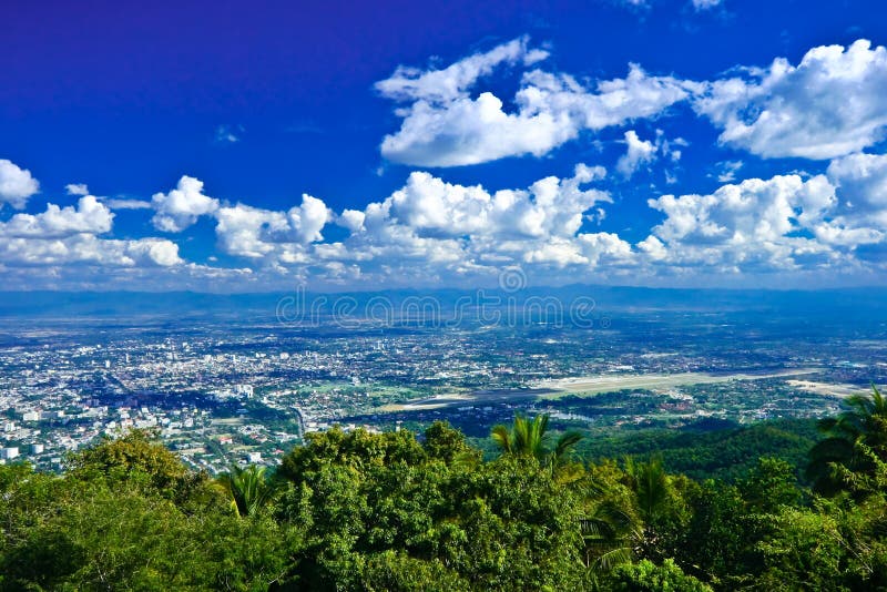 Chiang- Maiansicht von Doi Suthep, Thailand stockfotos Chiang- Maiansicht von Doi Suthep, Thailand stockfotos