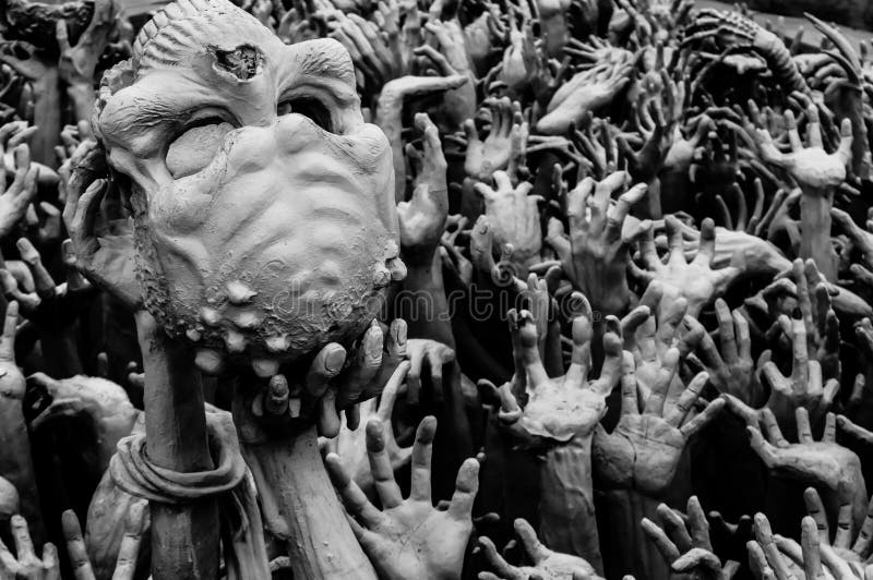 Chiang Raja Wat Rong Khun - Biała świątynia 4 fotografia royalty free