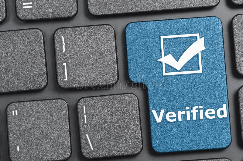 Tasto verificato sulla tastiera fotografie stock libere da diritti