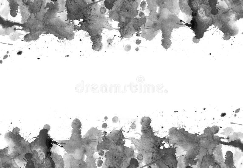Blobs - watercolour paints splatters on paper abstract background. Blobs - watercolour paints splatters on paper abstract background