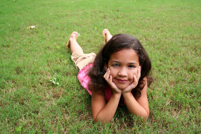 Young girl outside. Young girl outside