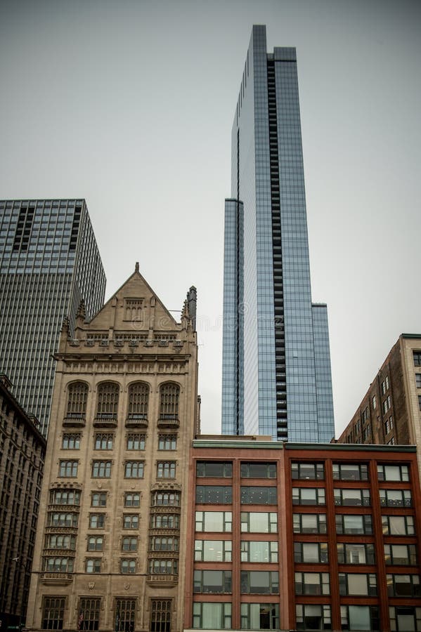 Chicago city downtown architecture and street scenes royalty free stock photo