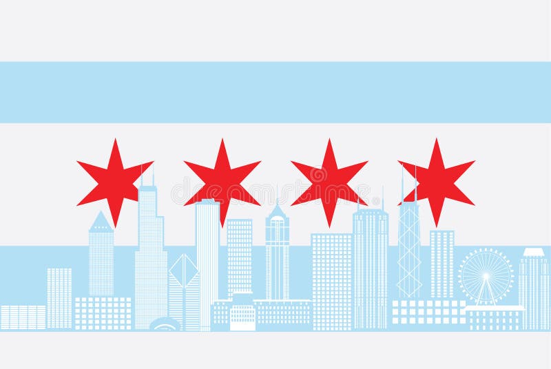 Download Chicago City Skyline Black And White Vector Illustration ...