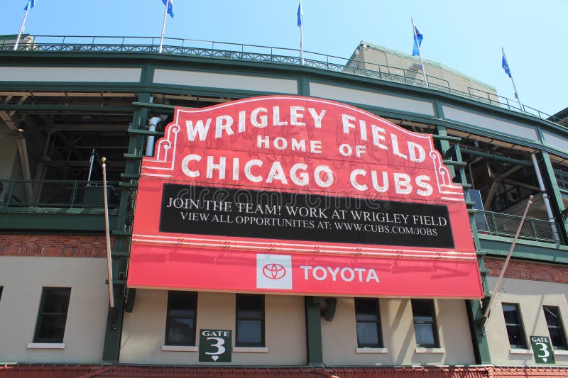 Chicago Cubs Marquee in Summer 2023