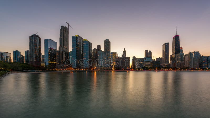 Chicago, Illinois, USA Lake Skyline