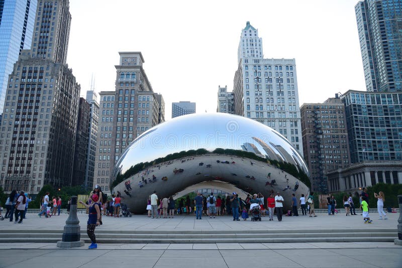 Chicago landmark editorial stock image. Image of american 61800584