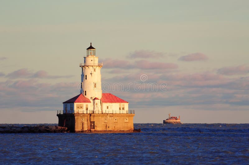 Chicago Light House royalty free stock photography