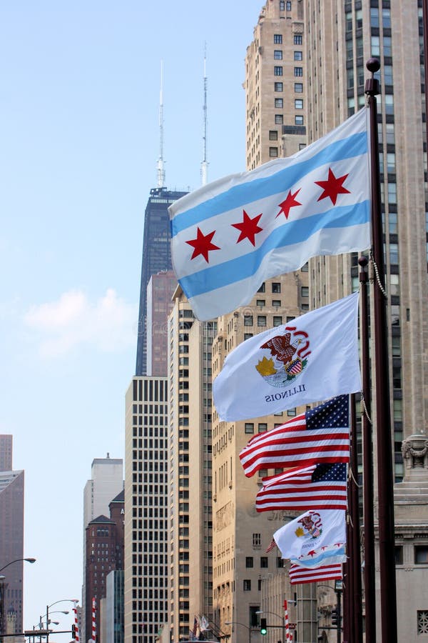 Chicago Michigan Avenue stock images