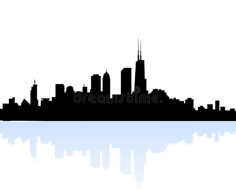 Download Chicago Morning Skyline stock vector. Illustration of ...