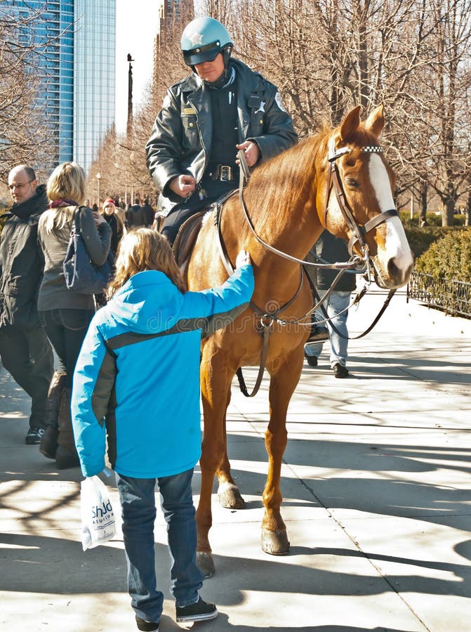 Chicago Police on Horse - I