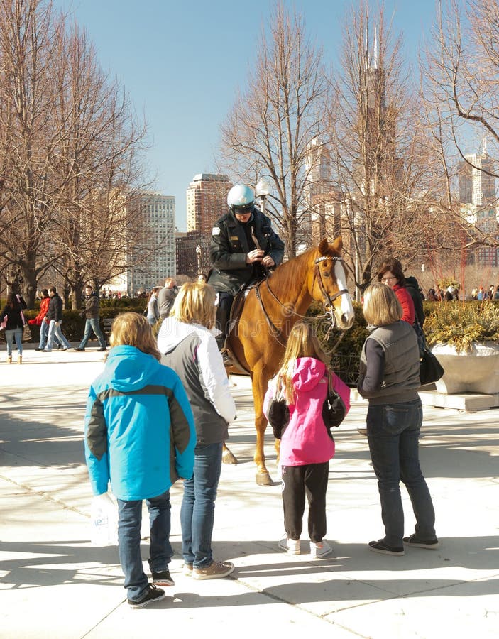 Chicago Police on Horse - II