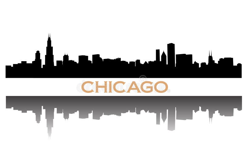 Chicago Skyline royalty free illustration
