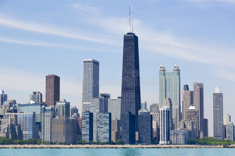 Chicago skyline royalty free stock image