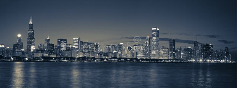 Chicago skyline panoramic