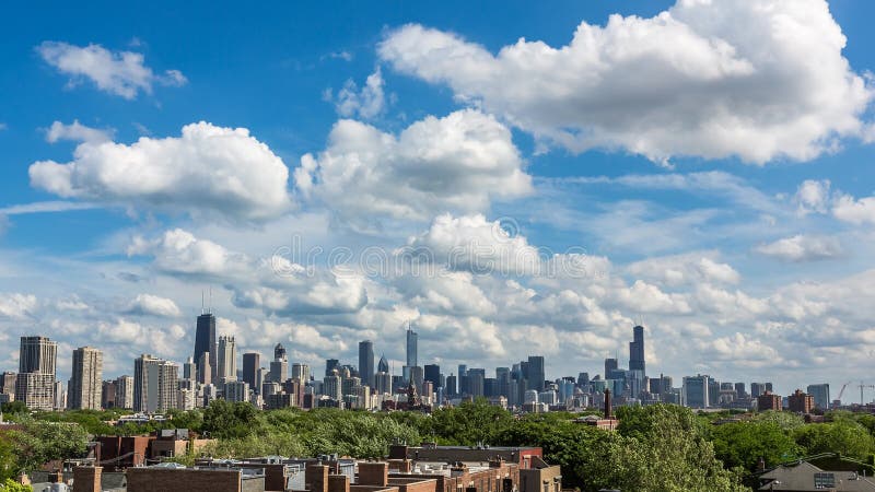 Chicago-Skyline-Stadt-Zeitspanne