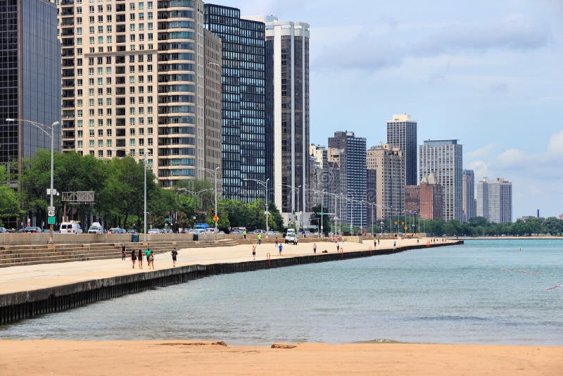 Strand von Chicago stockbild. Bild von strand, zugeständnis 231334003