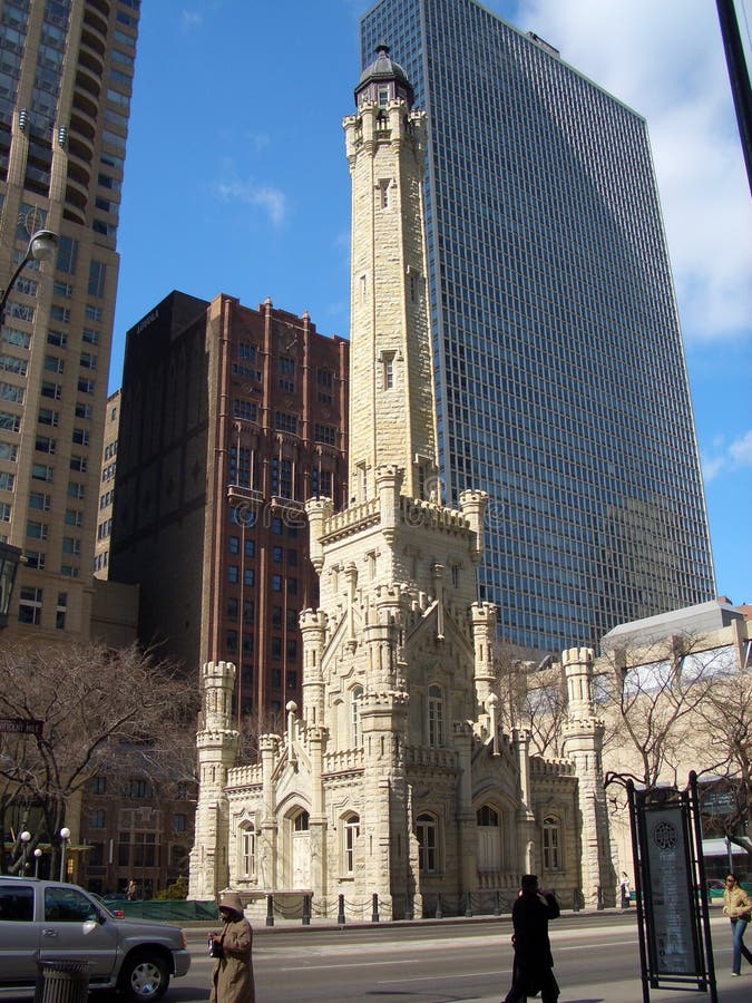 Chicago tower water στοκ εικόνες