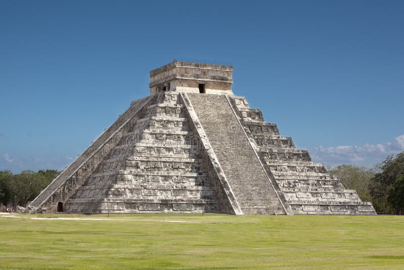 Chichen Itza Snake Mayan Ruins Mexico Yucatan Stock Image - Image of ...