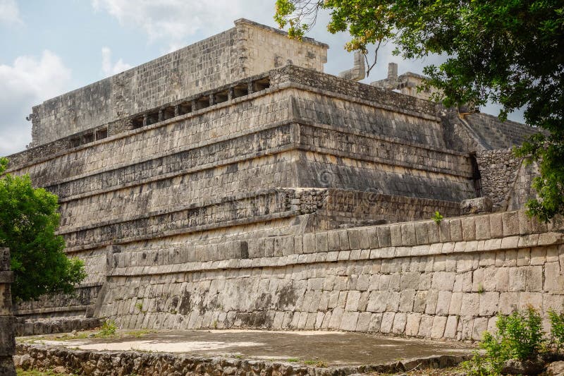 Chichen Itza archaeological complex in Yucatan Peninsula, Mexico. large pre-Columbian city stock image