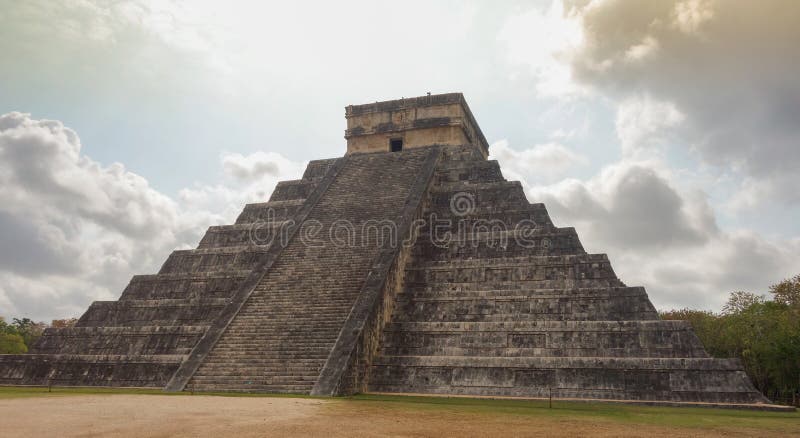 Chichen Itza archaeological complex in Yucatan Peninsula, Mexico. large pre-Columbian city royalty free stock photos