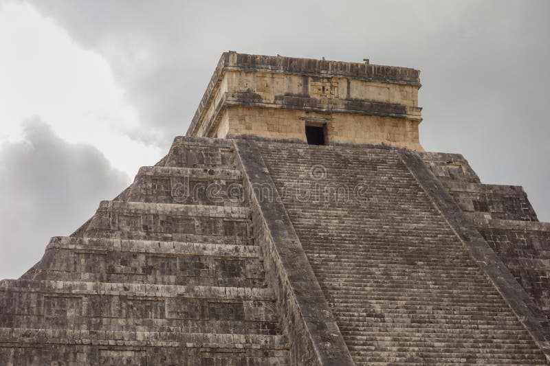 Chichen Itza archaeological complex in Yucatan Peninsula, Mexico. large pre-Columbian city royalty free stock image