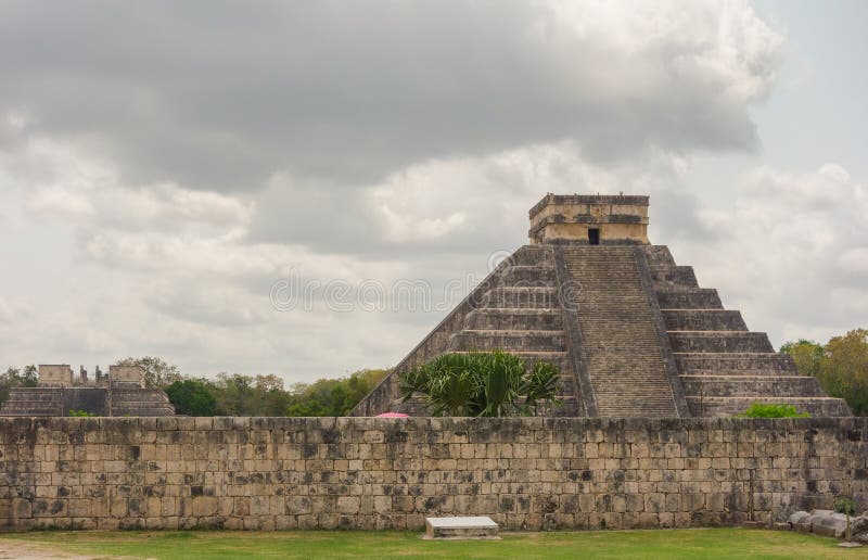 Chichen Itza archaeological complex in Yucatan Peninsula, Mexico. large pre-Columbian city stock photography