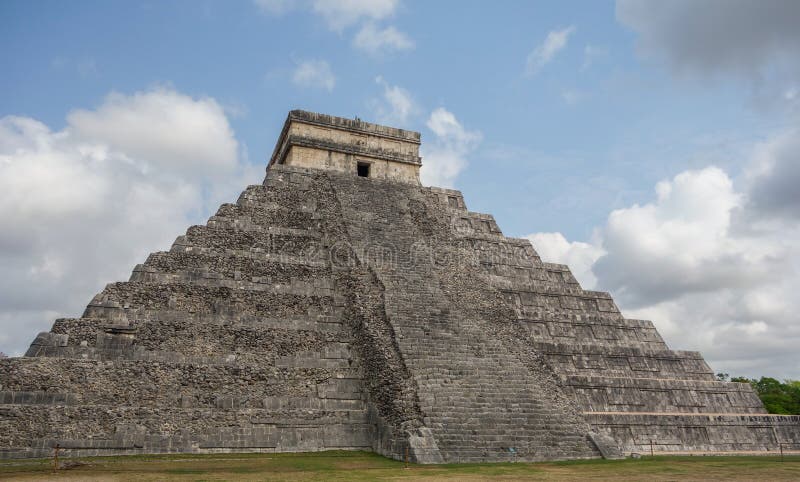 Chichen Itza archaeological complex in Yucatan Peninsula, Mexico. large pre-Columbian city royalty free stock photography