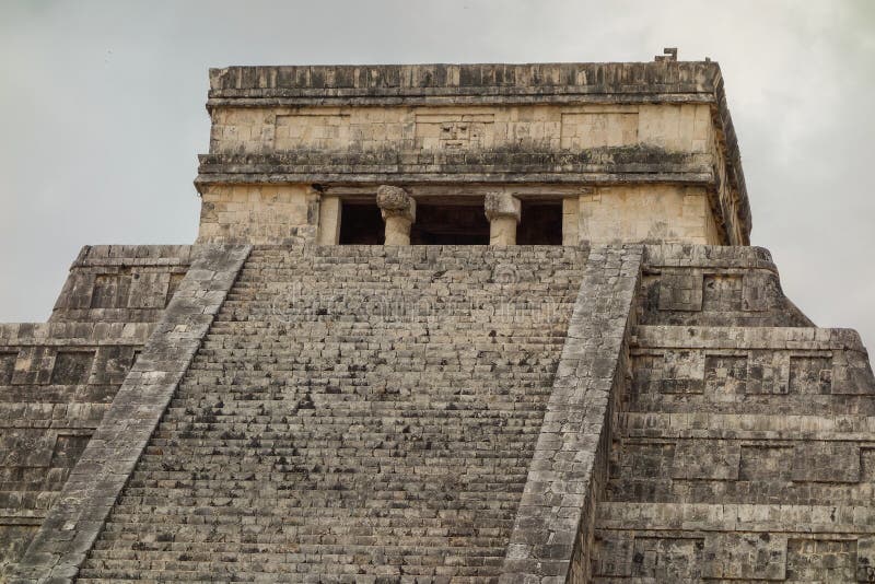 Chichen Itza archaeological complex in Yucatan Peninsula, Mexico. large pre-Columbian city stock photography