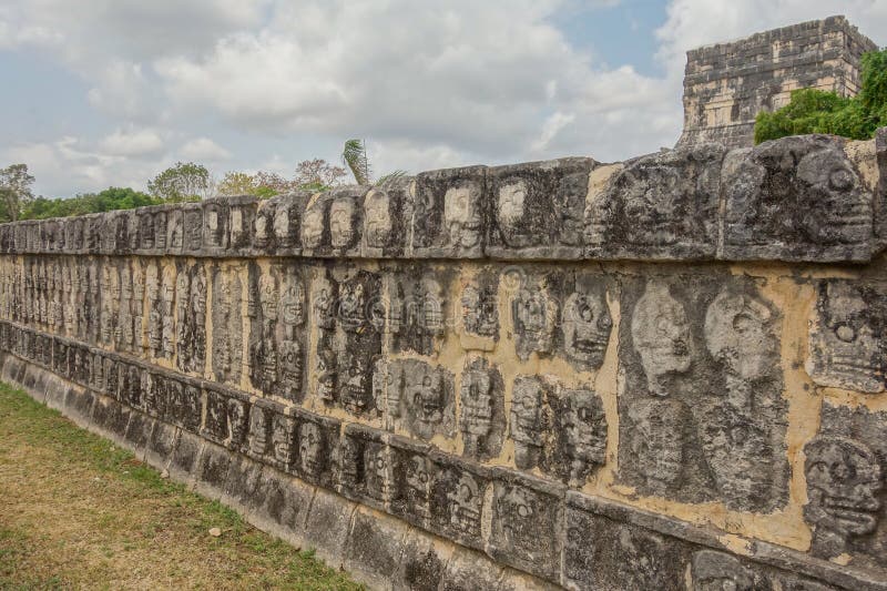 Chichen Itza archaeological complex in Yucatan Peninsula, Mexico. large pre-Columbian city stock photo