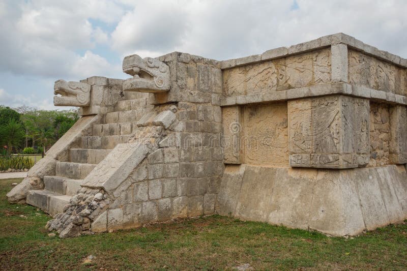 Chichen Itza archaeological complex in Yucatan Peninsula, Mexico. large pre-Columbian city stock photos