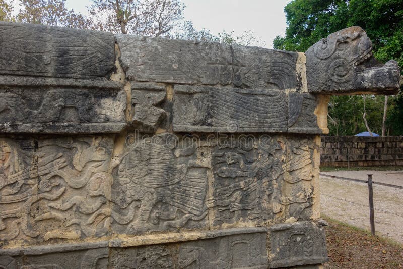 Chichen Itza archaeological complex in Yucatan Peninsula, Mexico. large pre-Columbian city stock photography