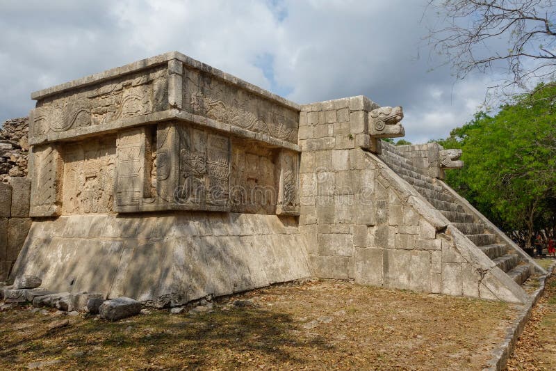 Chichen Itza archaeological complex in Yucatan Peninsula, Mexico. large pre-Columbian city royalty free stock photography