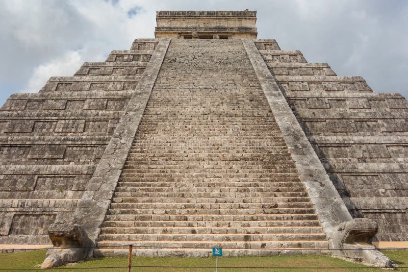 Chichen Itza archaeological complex in Yucatan Peninsula, Mexico. large pre-Columbian city stock image